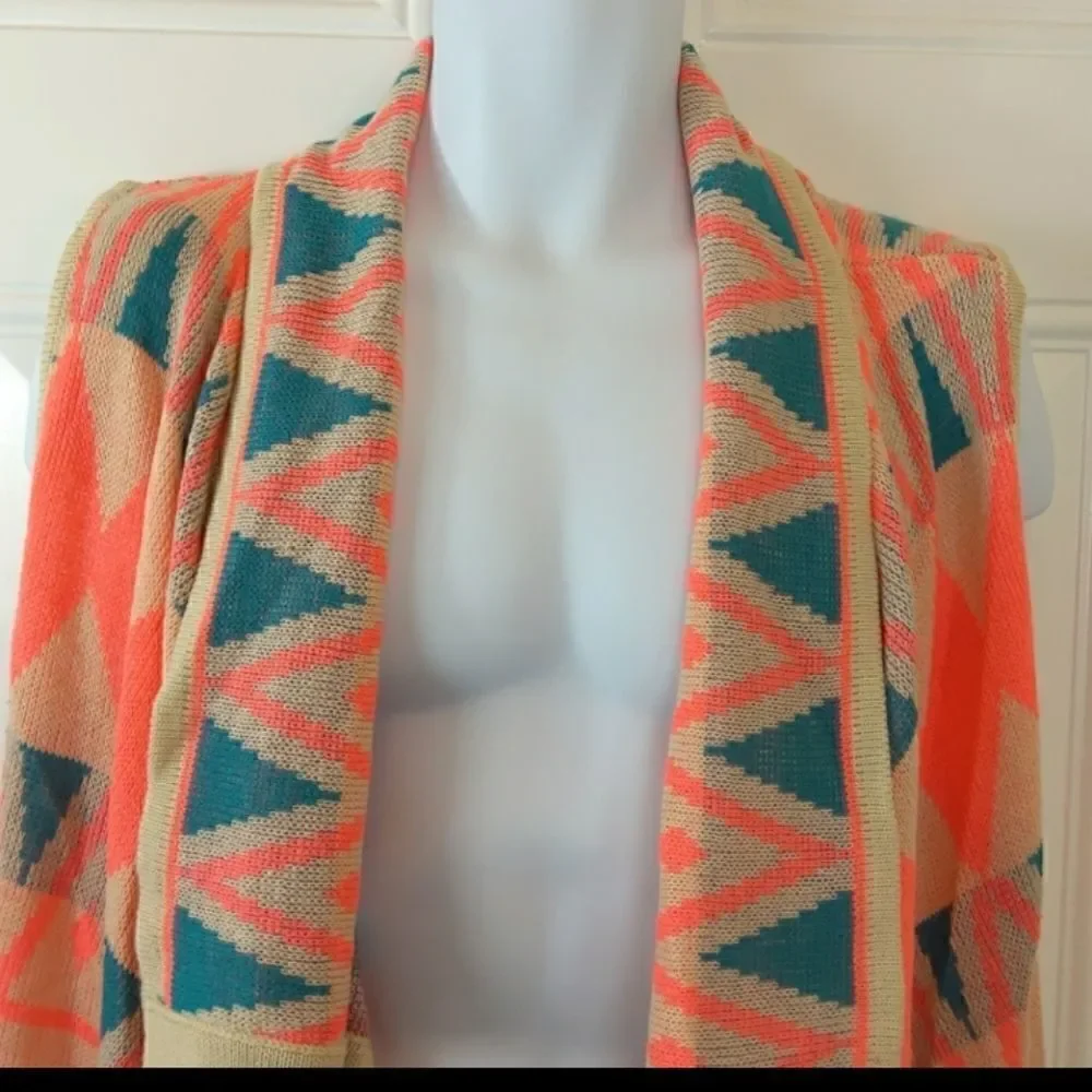 B-Sharp drape front sweater vest with collar - Picture 2 of 9